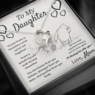 Daughter (Love Mom) Forever Love Necklace - Love You This Much
